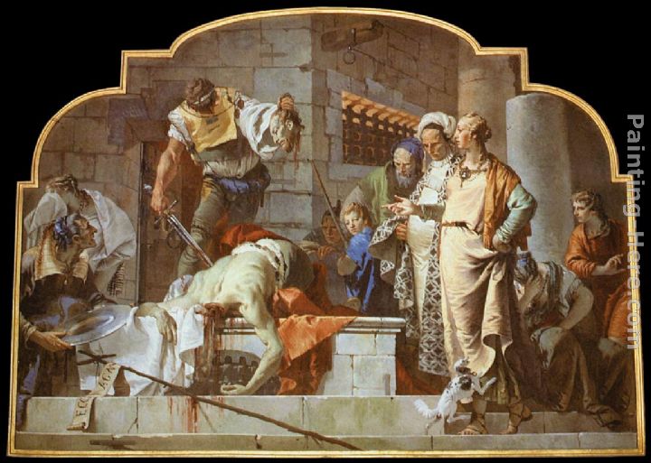 The Beheading of John the Baptist painting - Giovanni Battista Tiepolo The Beheading of John the Baptist art painting